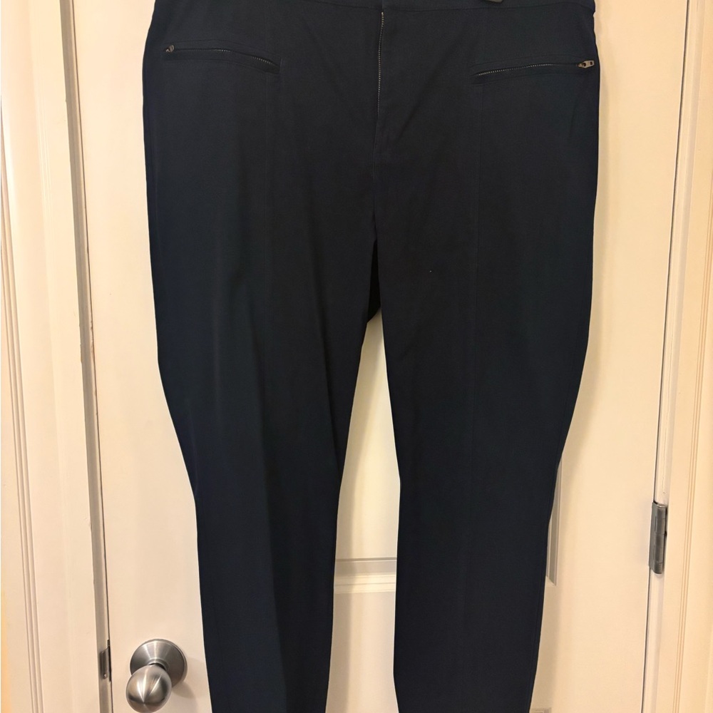 LOFT Outlet Navy Curvy Skinny Ankle Pants